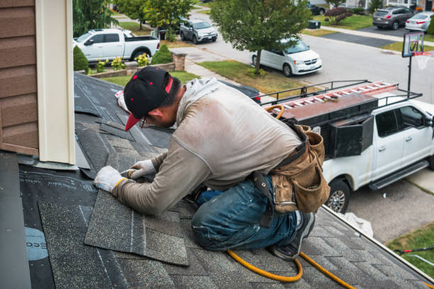 Professional Emergency Roof Repair technician working in Fountainville, PA